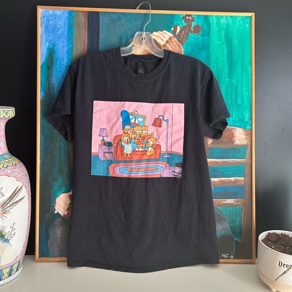 Black Graphic Short Sleeve Tee M - Picture 1 of 12